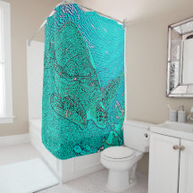 Zee Turtle Shower Curtain