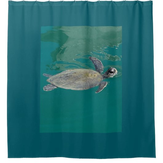 Zee Turtle Shower Curtain Douchegordijn (Voorkant)