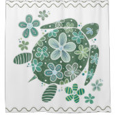 Zee Turtle Shower Curtain Douchegordijn (Voorkant)