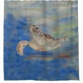 Zee Turtle Shower Curtain Douchegordijn (Voorkant)
