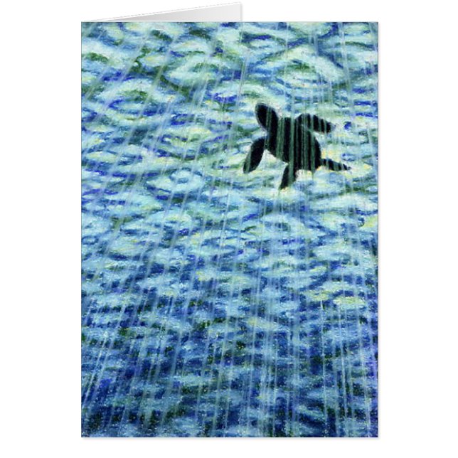 Zee Turtle Silhouette (Voorkant)