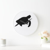 Zee Turtle Silhouette Grote Klok (Huis)