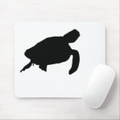 Zee Turtle Silhouette Muismat (Met muis)