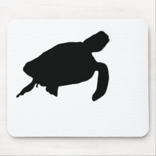 Zee Turtle Silhouette Muismat