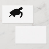 Zee Turtle Silhouette Visitekaartje (Voorkant / Achterkant)