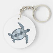 Zee Turtle Sleutelhanger (Achterkant)