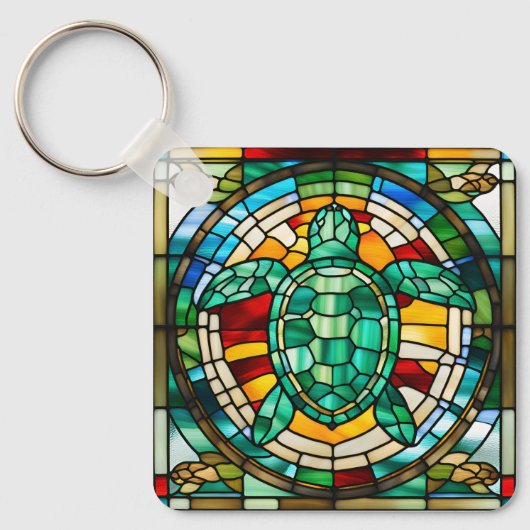 Zee Turtle Sleutelhanger (Voorkant)