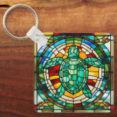 Zee Turtle Sleutelhanger (Voorkant)