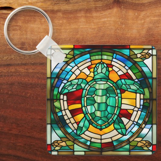 Zee Turtle Sleutelhanger (Voorkant)