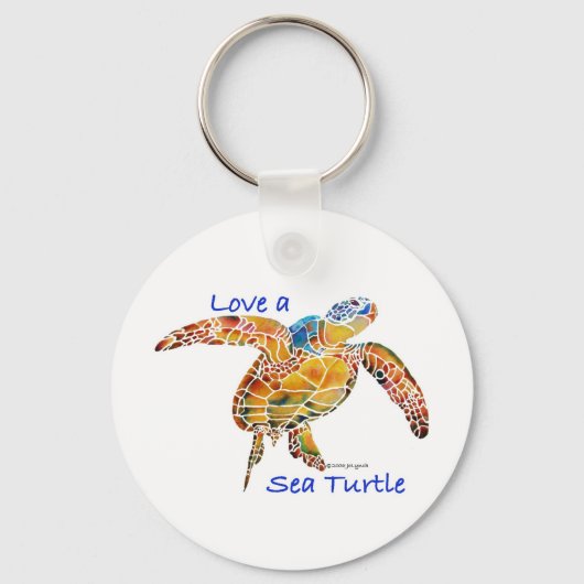 Zee Turtle Sleutelhanger (Voorkant)