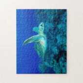 Zee Turtle Small Jigzaag Puzzle Legpuzzel (Verticaal)