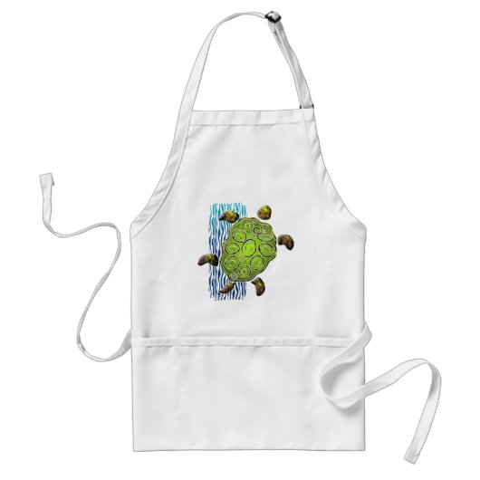 Zee Turtle Standaard Schort (Voorkant)