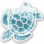 Zee Turtle Sticker (Voorkant)