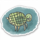 Zee Turtle Sticker (Voorkant)