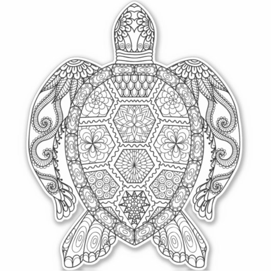 ZEE TURTLE STICKER (Voorkant)