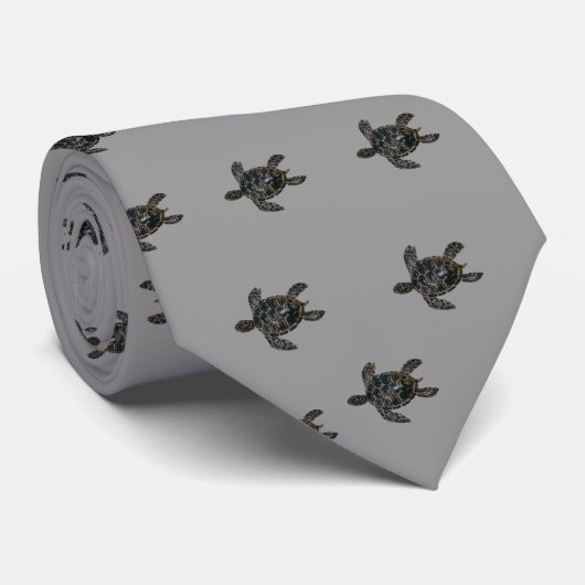 Zee Turtle Stropdas (Opgerold)