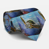 Zee Turtle Stropdas (Opgerold)