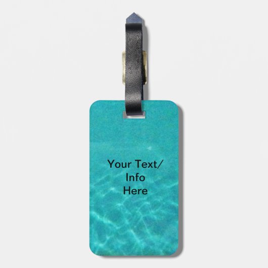 Zee Turtle Surprise Bagagelabel (Achterkant verticaal)