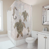 Zee Turtle Talking Canyons, New Mexico Douchegordijn (In situ)