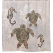 Zee Turtle Talking Canyons, New Mexico Douchegordijn (Voorkant)