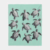 Zee Turtle Team Fleece Deken (Voorkant)