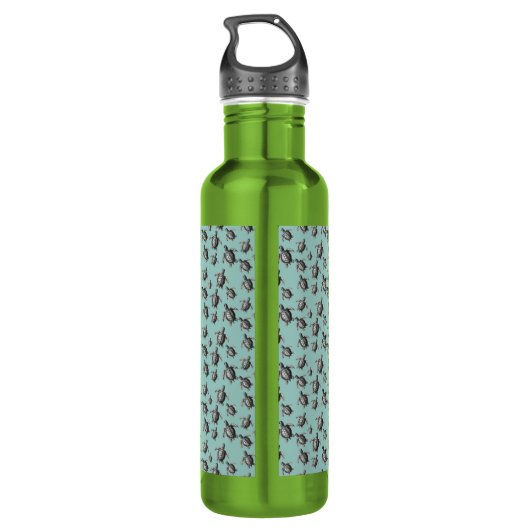 Zee Turtle Team Waterfles (Achterkant)