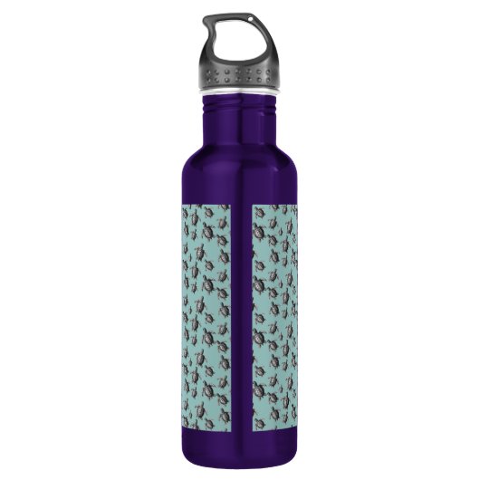 Zee Turtle Team Waterfles (Achterkant)