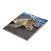 Zee Turtle Tegeltje (Zijkant)