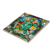 Zee Turtle Tegeltje (Zijkant)