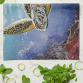 Zee Turtle Theedoek (Gevouwen)