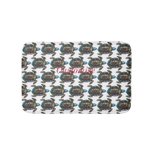 Zee Turtle Thunder_Cove Badmat (Voorkant)