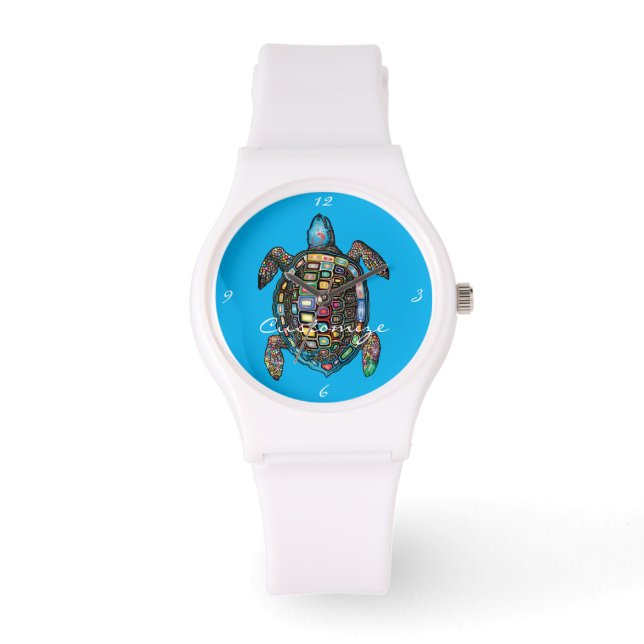 Zee Turtle Thunder_Cove Horloge (Voorkant)