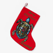 Zee Turtle Thunder_Cove Kleine Kerstsok (Voorkant (Hangend))