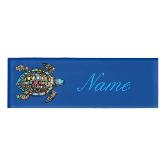 Zee Turtle Thunder_Cove Naambadge (Voorkant)