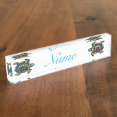 Zee Turtle Thunder_Cove Naambordje (Zijkant)