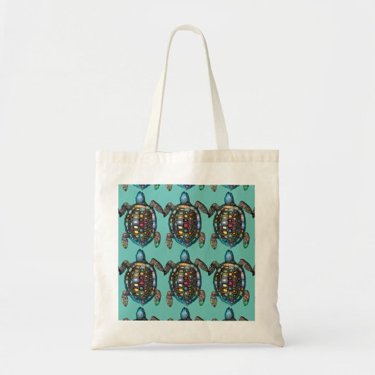Zee Turtle Thunder_Cove Tote Bag (Voorkant)