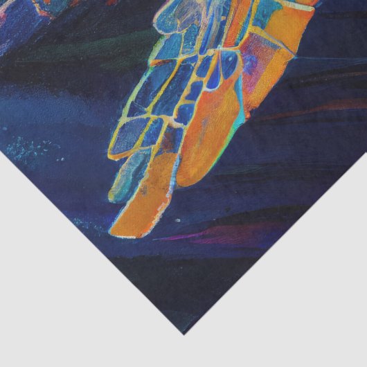 Zee Turtle Tissuepapier (Detail)