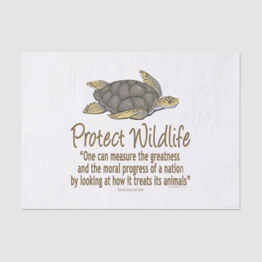 Zee Turtle Tissuepapier (Voorkant)