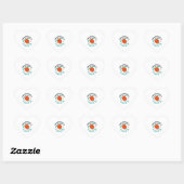Zee Turtle Tortoise Home is waar Hart Sticker (Vel)