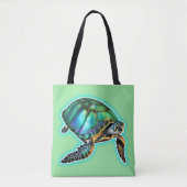Zee Turtle Tote Bag (Voorkant)