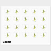 Zee Turtle Trompettist Speler Kinder Muziek Orkest Hart Sticker (Vel)