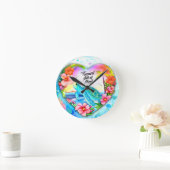 Zee Turtle Tropische gemoedstoestand Ronde Klok (Huis)