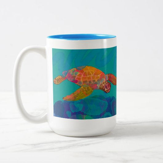 Zee Turtle Two Tone Mok (Links)