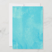 Zee Turtle verjaardagsfeestje Kaart (Achterkant)