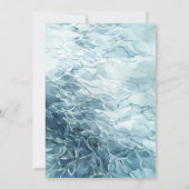 Zee Turtle Vierde Verjaardagsuitnodiging Kaart (Achterkant)