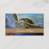 Zee Turtle Visitekaartje (Voorkant)