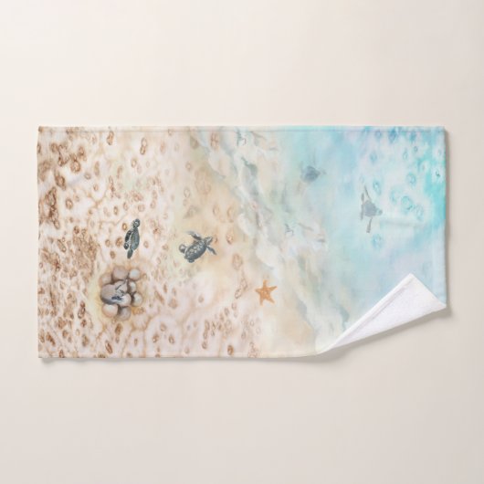 Zee Turtle Voyage Bad Handdoek (Handdoek)