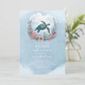 Zee Turtle Vrijgezellenfeest Kaart (Staand voorkant)