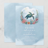 Zee Turtle Vrijgezellenfeest Kaart (Voorkant / Achterkant)