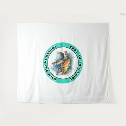 Zee Turtle Wandkleed (Voorkant (horizontaal))